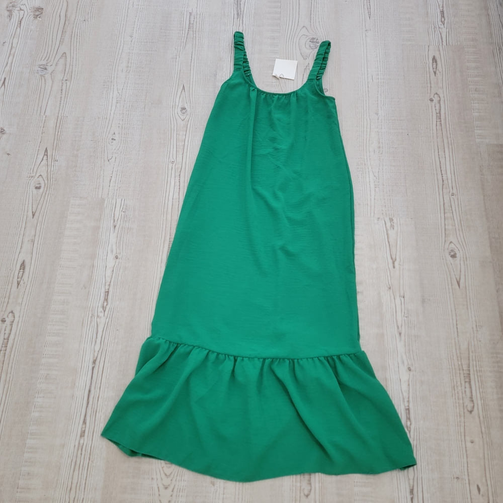 NWT See You Monday Vibrant Green Maxi Dress XS Summer Vacation Resortwear